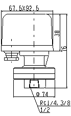 SPS-18HLの外形図