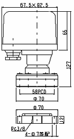 SPS-18NK2の外形図