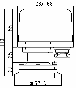 SPS-18SEF5の外形図