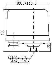 SPS-5Aの外形図