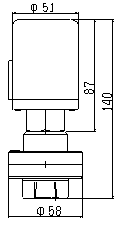 SPS-8T-HL1の外形図