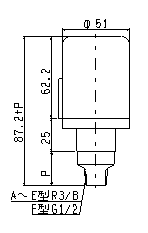 SPS-8T-Pの外形図