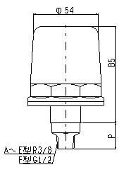 SPS-8WP-Pの外形図