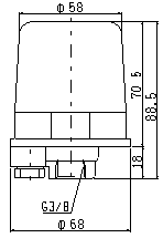 SVS-1WPの外形図